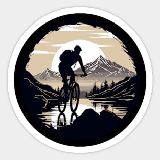 Ride and hike Sticker